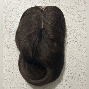 Beautiful Metamorphosis Womens Hair Topper Pieces 100% Human Hair. Brown 14 in